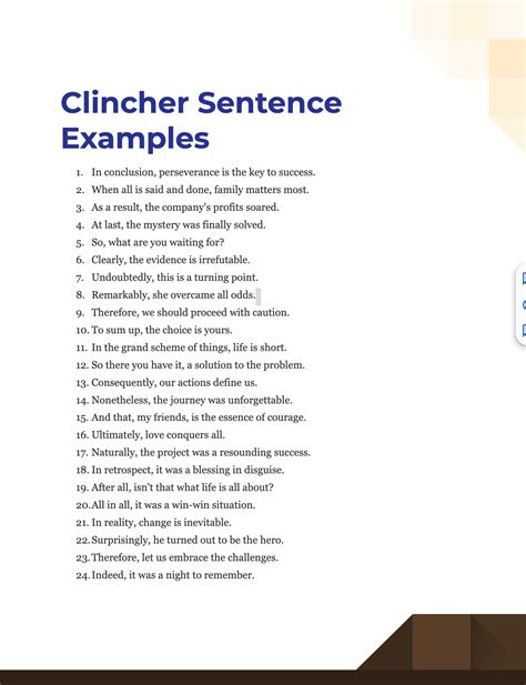 Clincher Meaning in Essay: Unlocking the Power of Concluding Statements